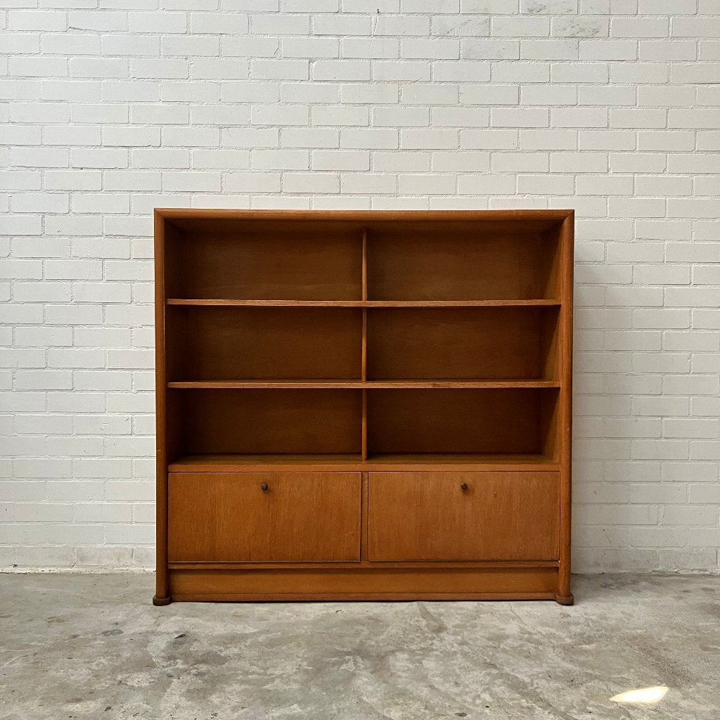 Vintage design jaren 60 kast schoolkast wandkast boekenkast, Huis en Inrichting, Kasten | Wandmeubels, Ophalen, Gebruikt, Minder dan 150 cm