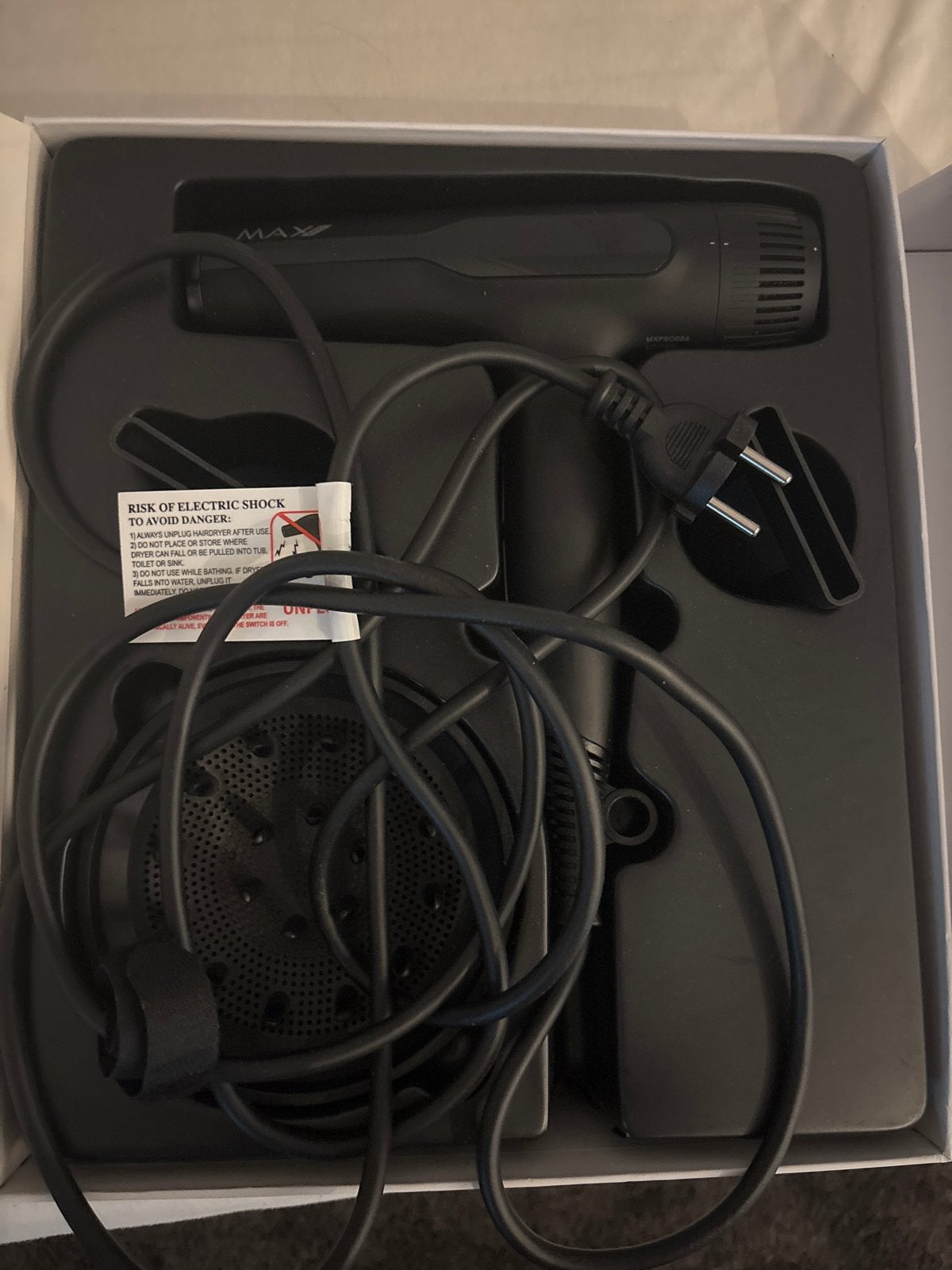 MAX PRO NEO II 2400W Föhn met diffuser, Witgoed en Apparatuur, Ophalen, Zo goed als nieuw, Haarverzorging