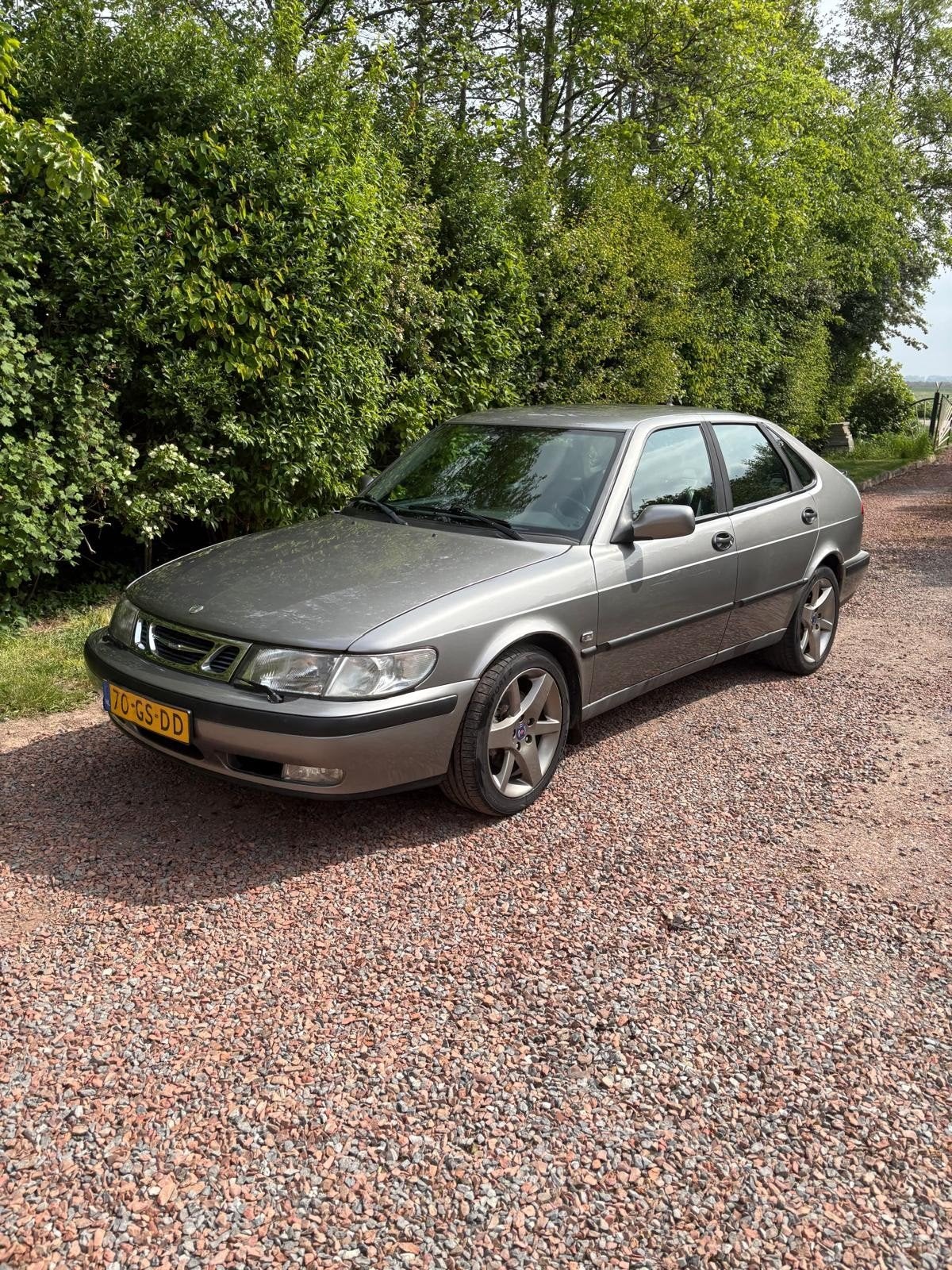 Saab 9-3 2.0 T AUT 2001 Grijs, Auto's, 1340 kg, 4 cilinders, Particulier, 1600 kg