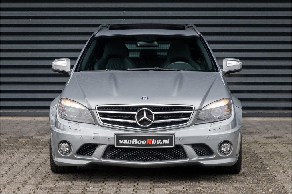 Mercedes-Benz C-Klasse Estate AMG 63 -Palladiumzilver-, Automaat, Achterwielaandrijving, Leder en Stof, Parkeersensor