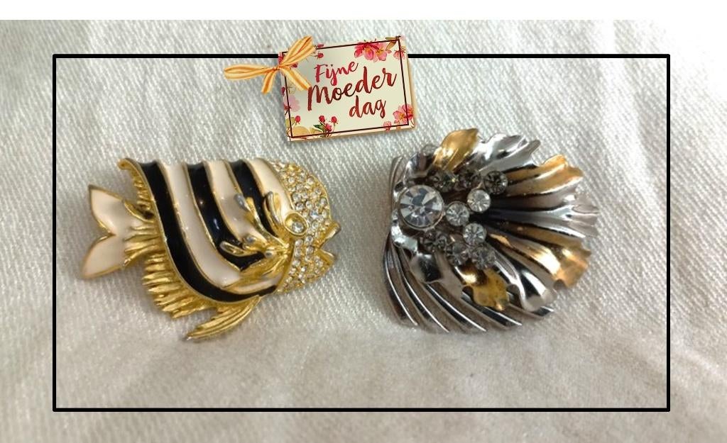 Broches jaren ’80    @     € 10,= per stuk  💝 MOEDERDAG  💝, Ophalen of Verzenden, Zo goed als nieuw, Overige kleuren, Overige materialen