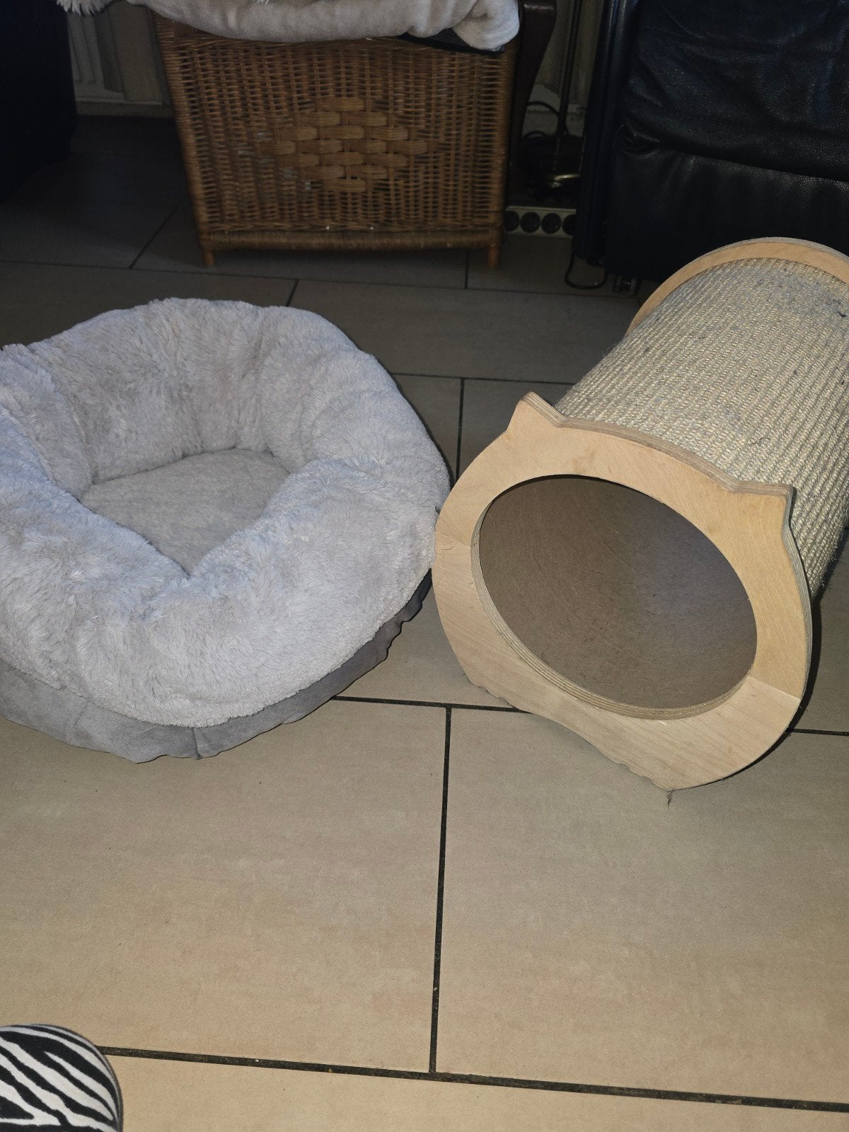 katten mand en tunnel, Ophalen, Gebruikt, Katoen