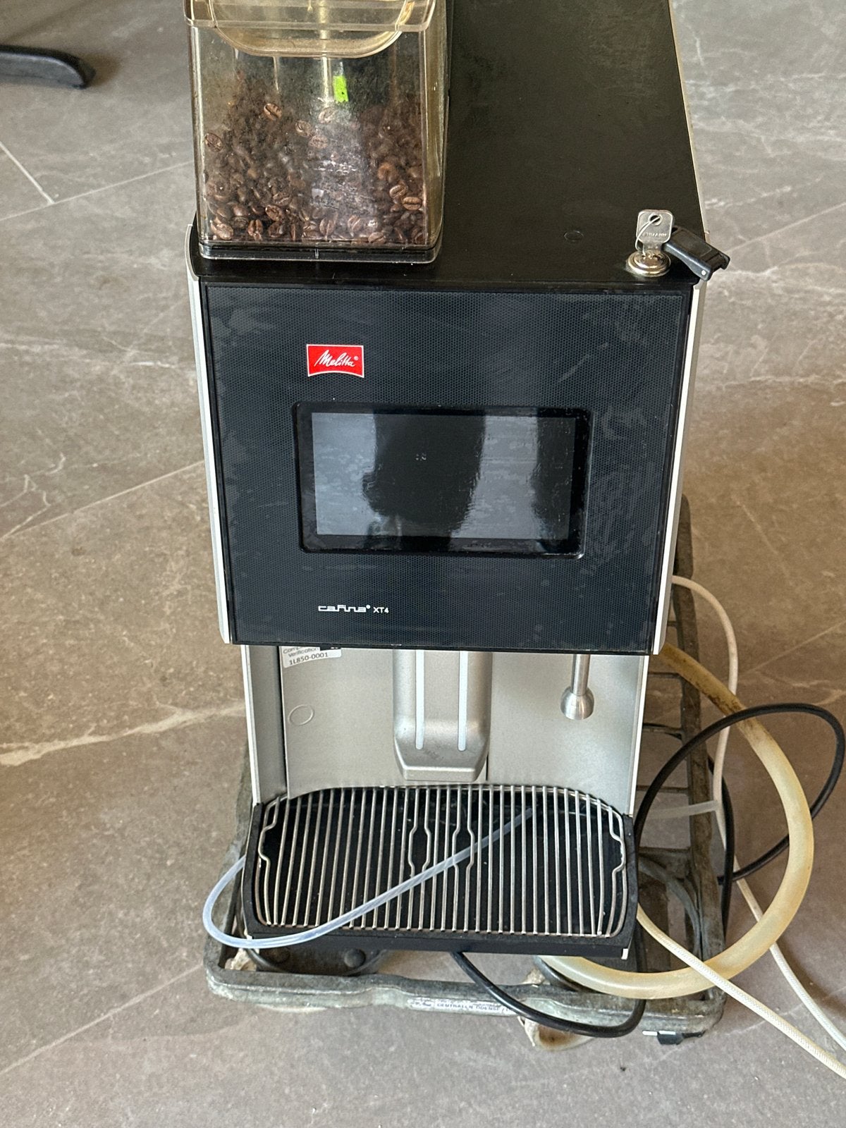 Melitta Cafina XT4 Koffiemachine - Gebruikt, Stoompijpje, Gebruikt, 10 kopjes of meer, Koffiemachine