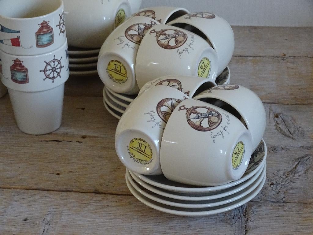 Servies, Jet (by Ter Steege), GOING FOR A SAIL, z.g.a.n., Overige typen, Ophalen of Verzenden, Zo goed als nieuw, Overige stijlen