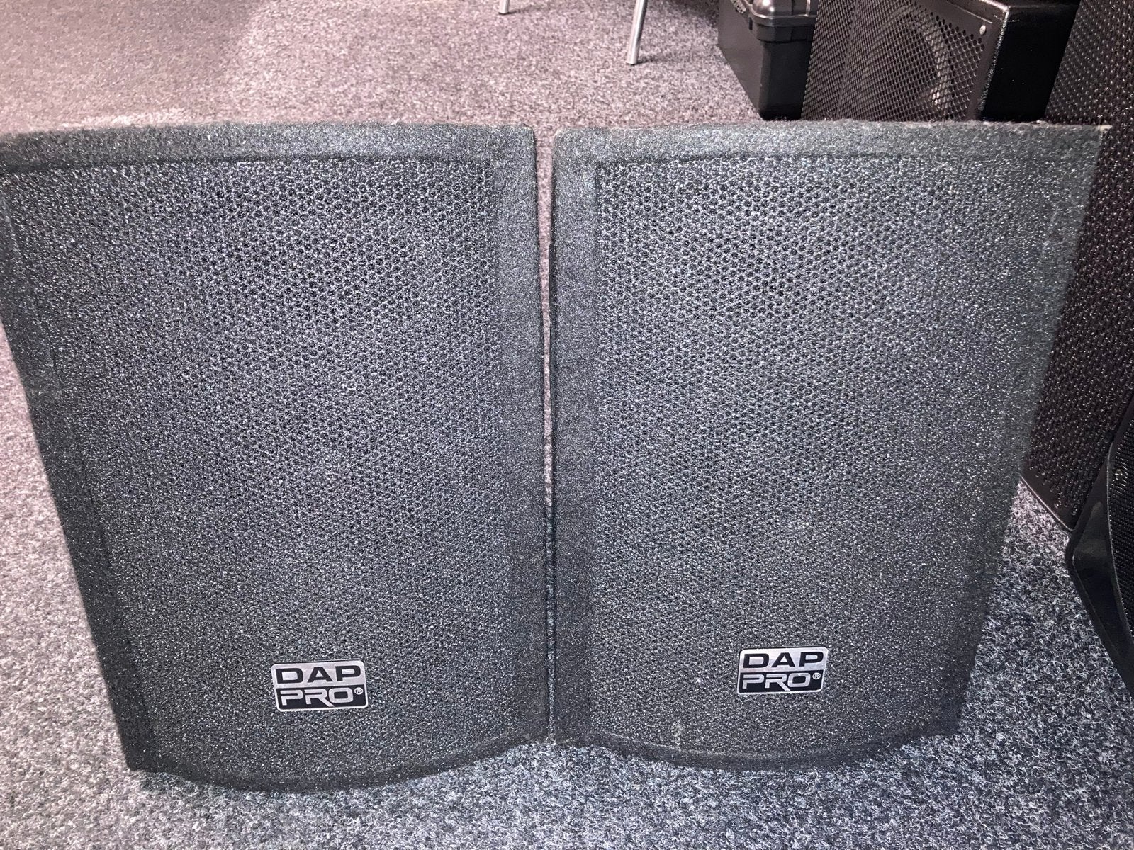 Dap Pro Vloermonitor speakers 8 inch, Gebruikt, Overige typen, Basreflex, Ophalen