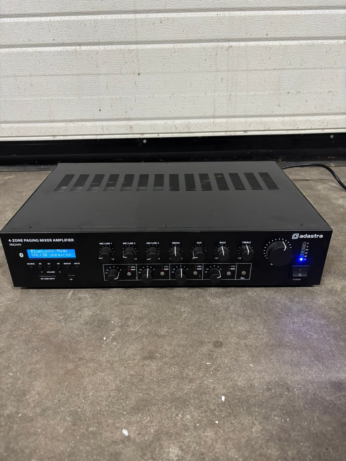 Adastra RM244V versterker, mixer, Ophalen of Verzenden, Zo goed als nieuw, Audio