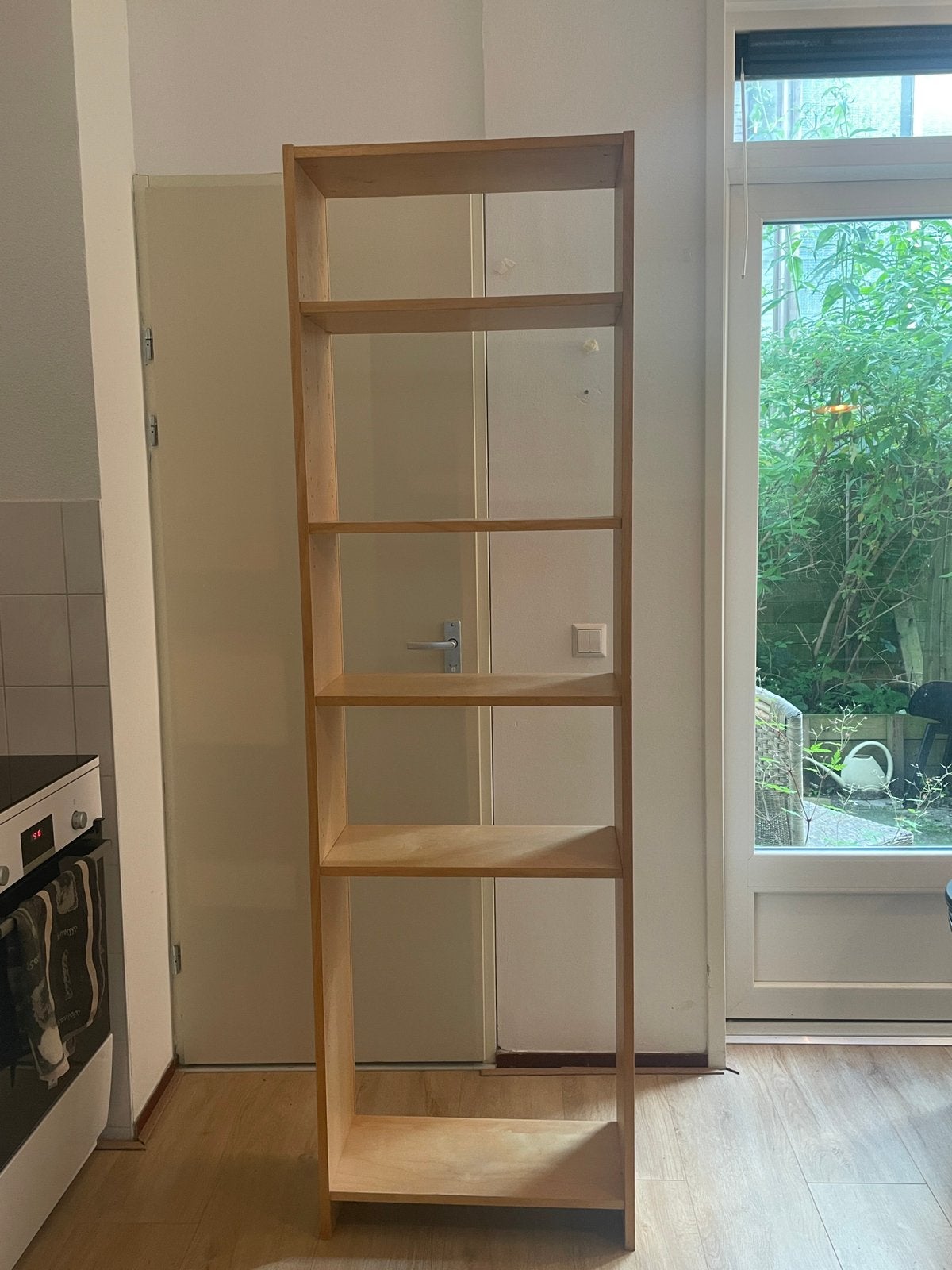 2x IKEA Billy boekenkast licht hout 202 cm hoog, Ophalen, Met plank(en), 200 cm of meer, 50 tot 100 cm