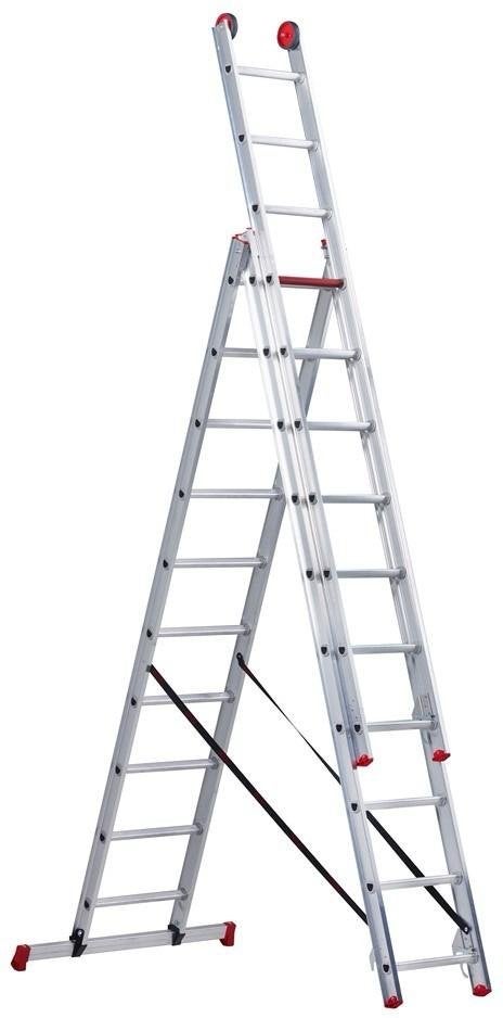 Altrex all round 3-delige reform ladder 3 x 10 sporten, Ophalen, Gebruikt, Ladder, Opvouwbaar of Inschuifbaar