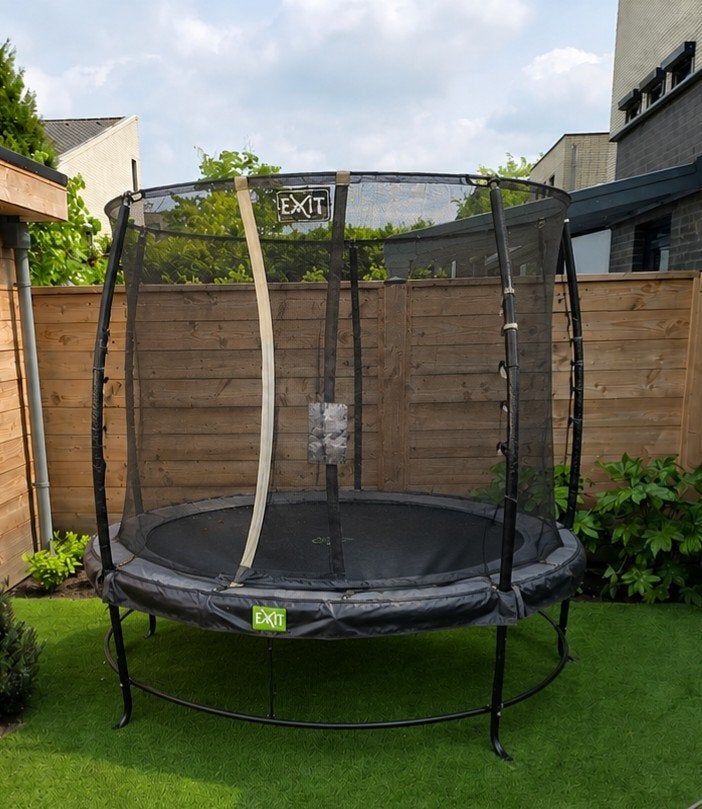 Exit trampoline rond, diameter 250 cm, incl veiligheidsnet, Kinderen en Baby's, Speelgoed | Buiten | Trampolines, Ophalen, Gebruikt