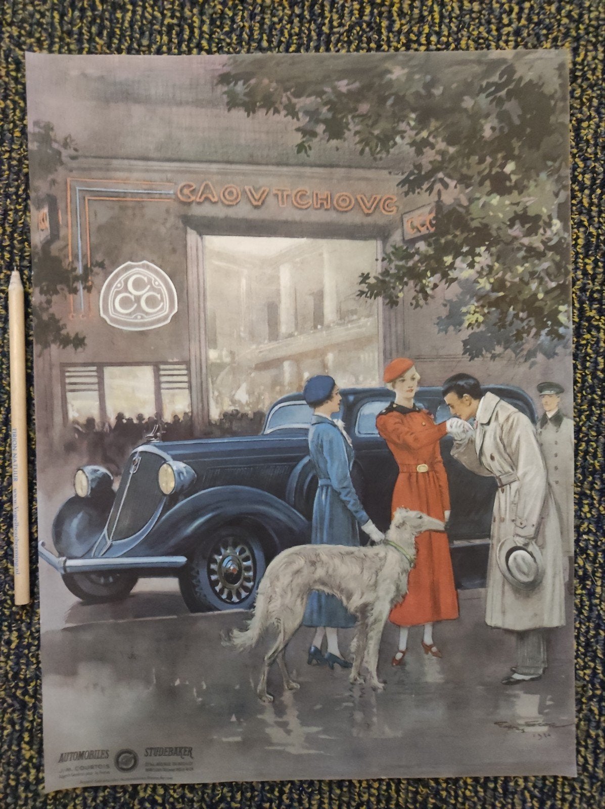 Studebaker advertentie uit 1934, Ophalen of Verzenden, Gebruikt, Auto's