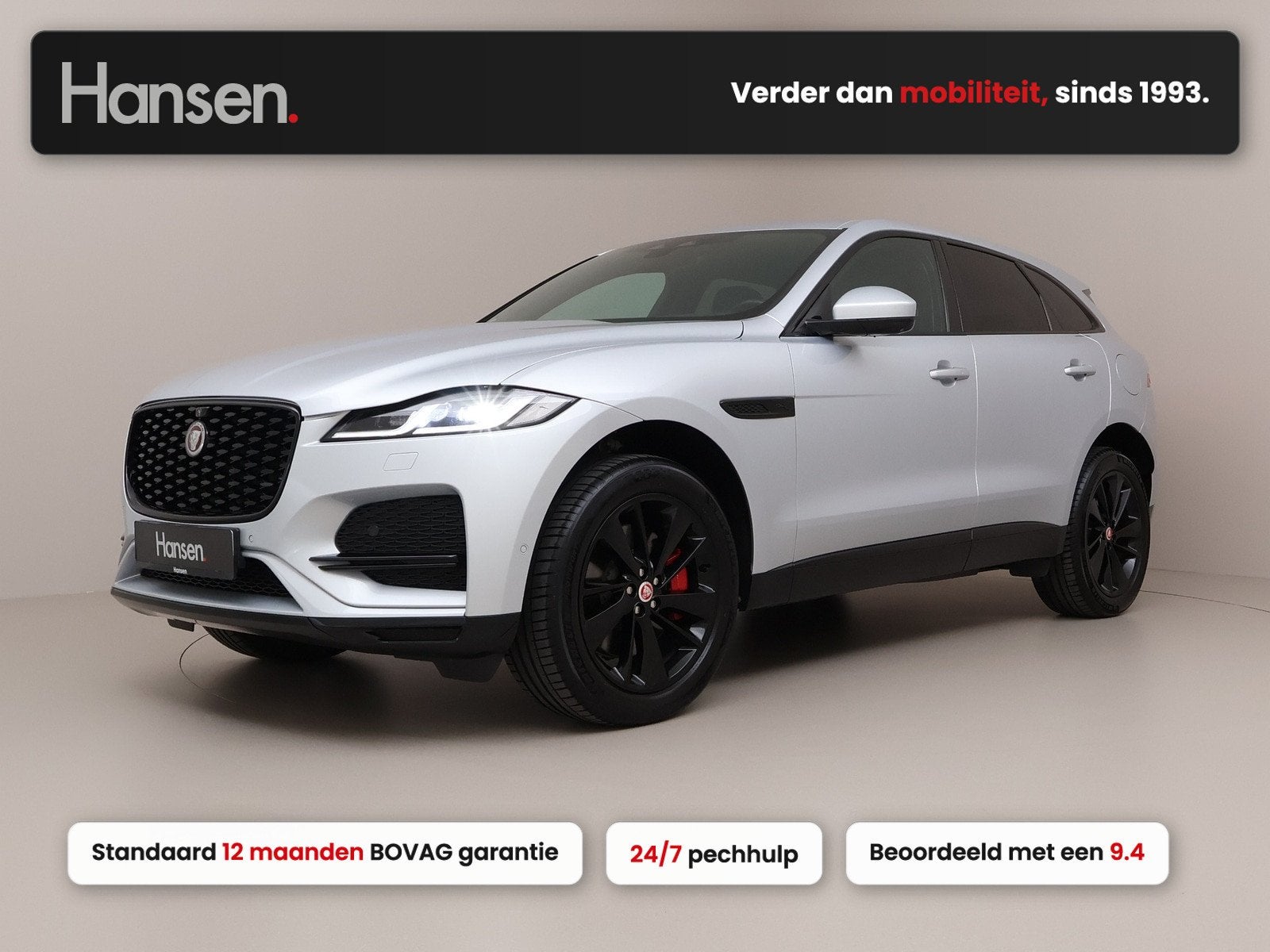 Jaguar F-Pace 2.0 P400e PHEV I Leder I Meridian I Elektrisch, Auto's, 404 pk, Gebruikt, Euro 6, 4 cilinders
