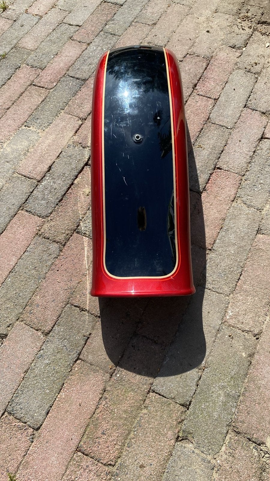 Spatbord achter Harley-Davidson FXSTC 1998 Rood/Zwart, Ophalen, Gebruikt