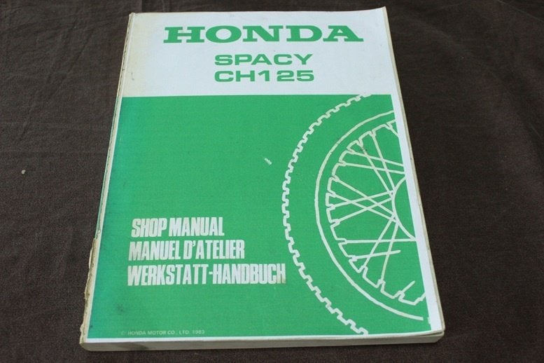 Honda CH125 Spacy 1983 scooter shop manual roller handbuch, Ophalen of Verzenden, Honda