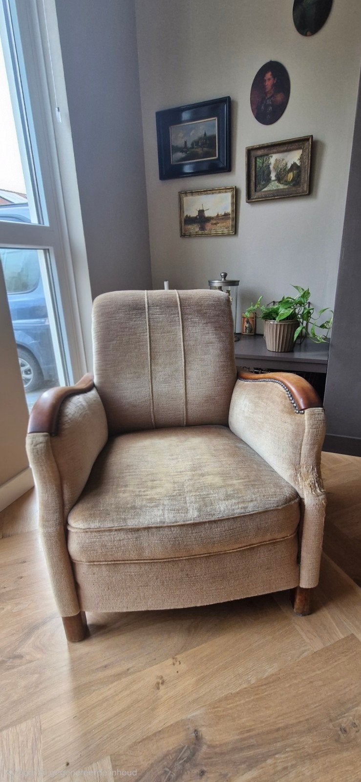 Vintage Art Deco fauteuils, Antiek en Kunst, Ophalen