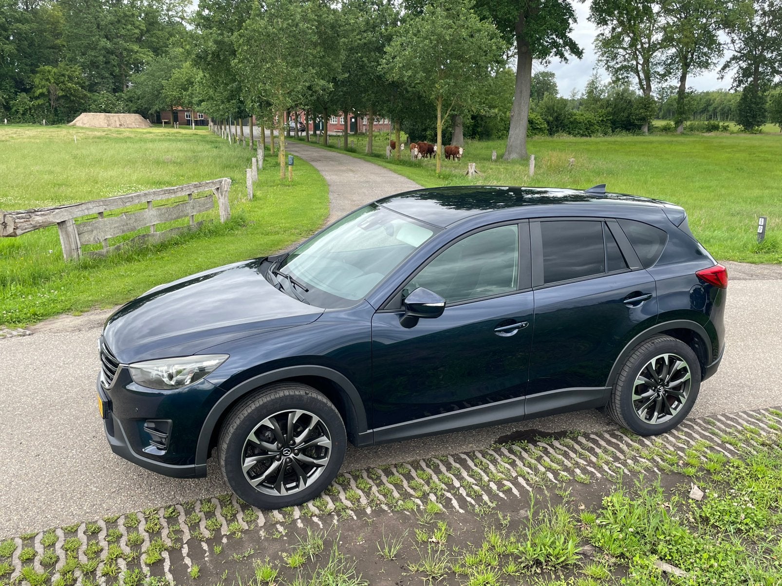 Mazda CX-5 2.0 GT-M line 4WD /Bose /Blauw, 1998 cc, 1800 kg, Zwart, Handgeschakeld