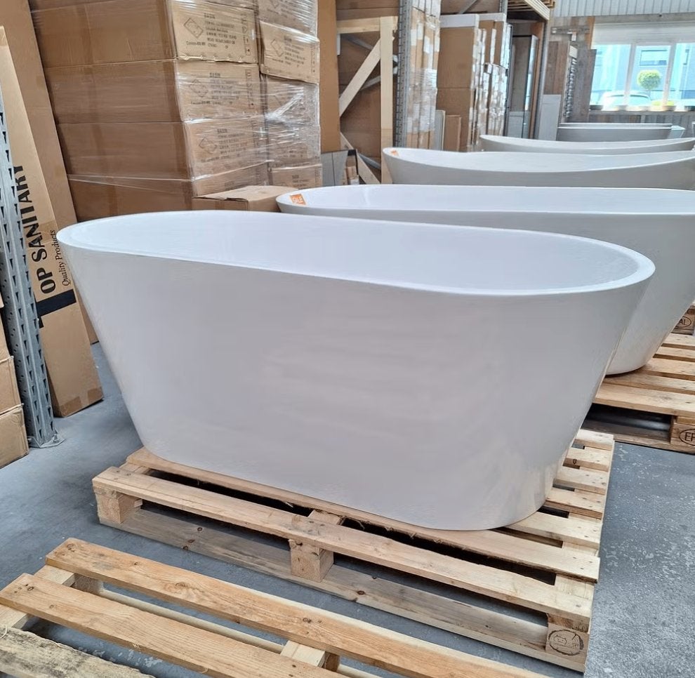 Vrijstaand ligbad luxe strak model badkamer 150x75x58 nr346