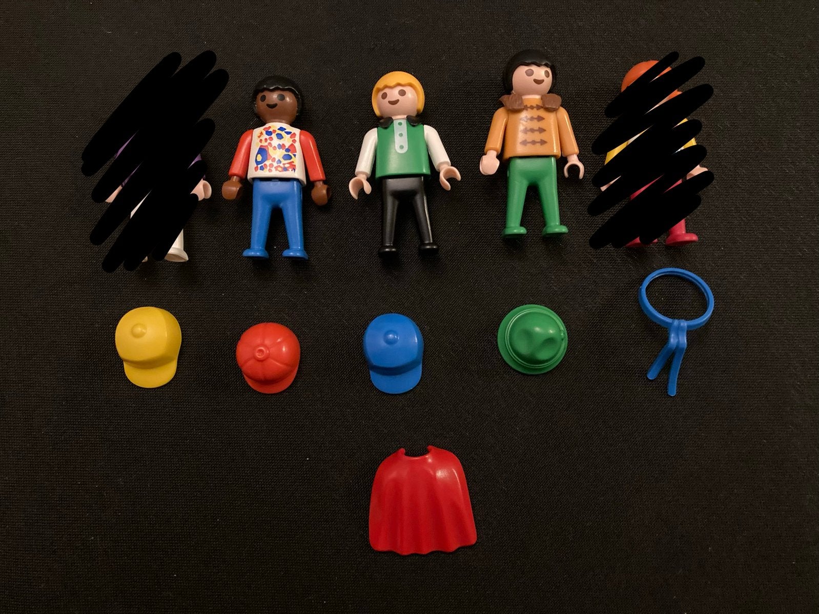 Playmobil kinderen, hoedjes,cape., Ophalen of Verzenden, Zo goed als nieuw