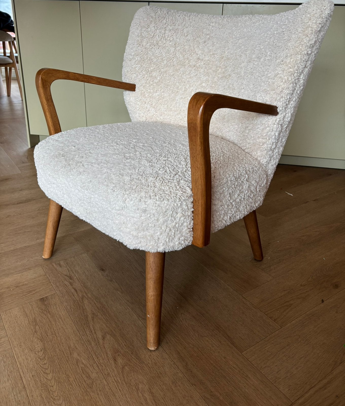 Westwing Moritz Teddy loungefauteuil, Ophalen, Gebruikt, Minder dan 75 cm, 75 tot 100 cm
