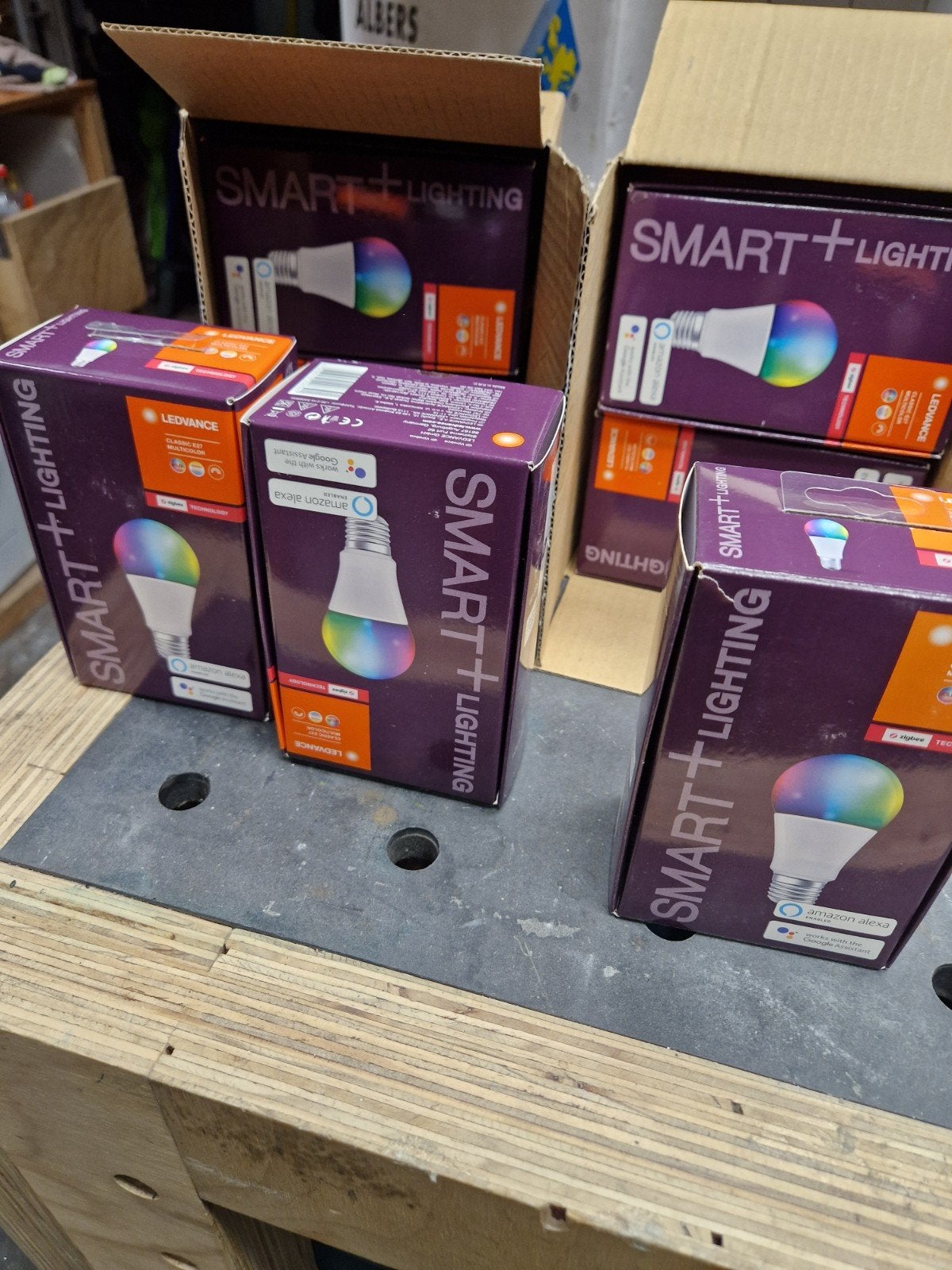 11x Ledvance Classic E27 Multicolor Smart Lampen, Meerkleurig, Osram, Bedienbaar via app, Nieuw