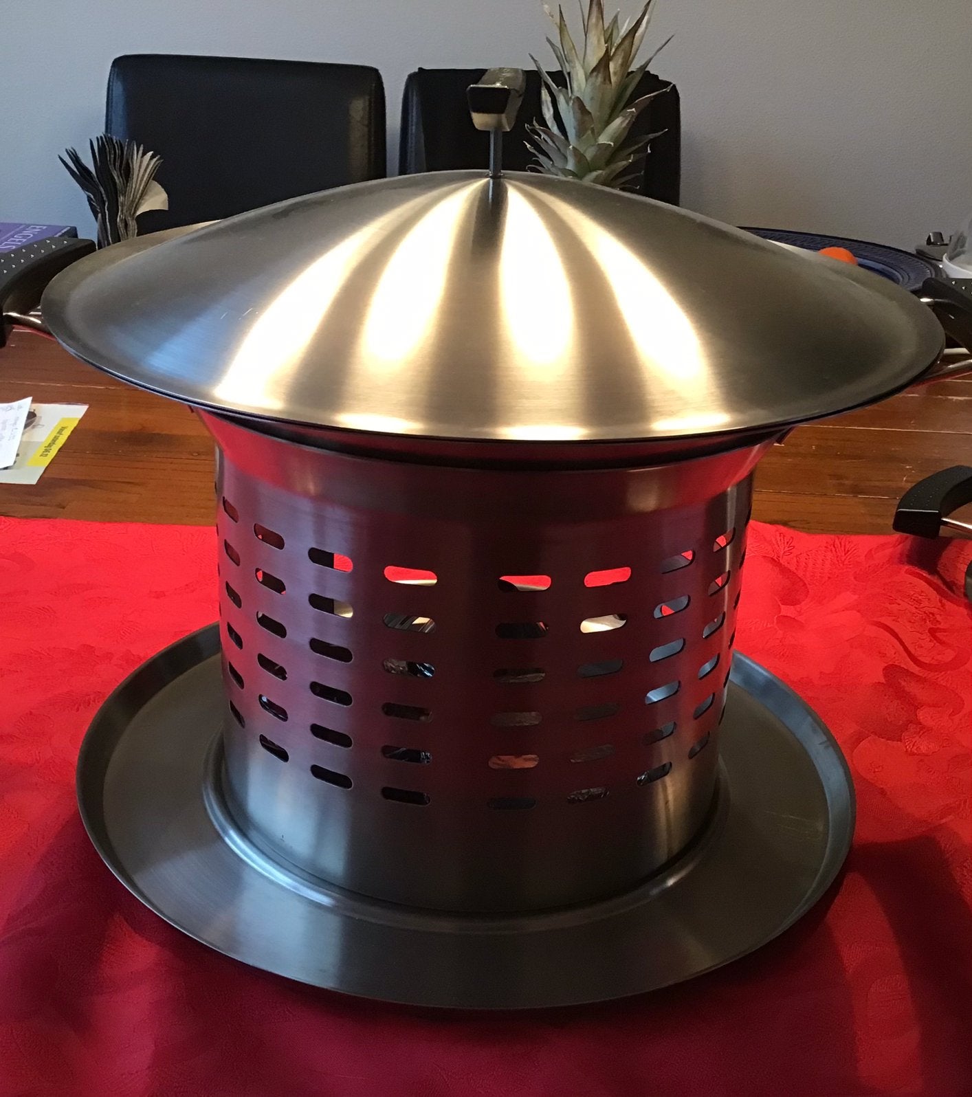 Fissler Party-star 3 in 1 fondue, wok, grill, Ophalen, Zo goed als nieuw, Brander, Fondueset