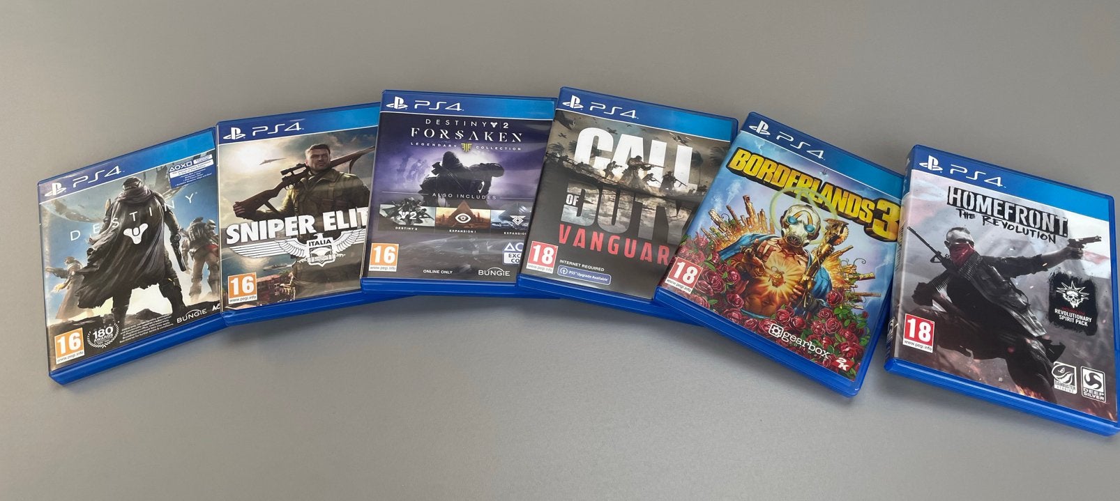 9 PS4 games o.a. Call of Duty, Sniper Elite, Borderlands, Vanaf 18 jaar, Shooter, 1 speler, Ophalen of Verzenden