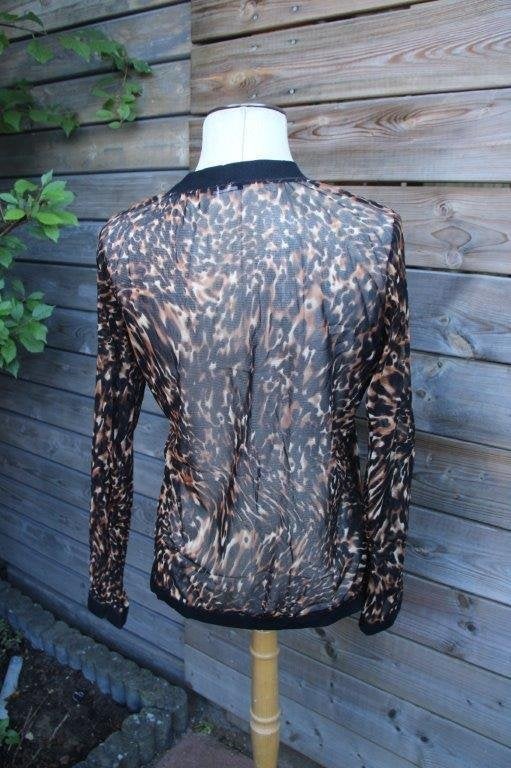 Vest leopard Amethist mt Xl Transparant Vaste prijs, Bruin, Ophalen of Verzenden, Zo goed als nieuw, Maat 46/48 (XL) of groter