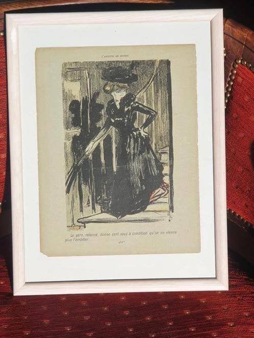 Kees Van Dongen litho prostitutie L'Assiette Au Beurre 1901, Antiek en Kunst, Ophalen
