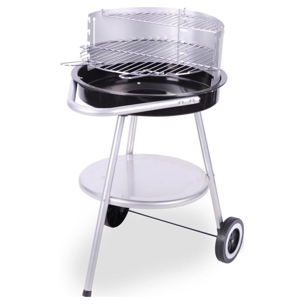 BBQ Barbecue 47x77 cm Zwart/RVS, Koopman International, Nieuw, Ophalen of Verzenden, Koopman International