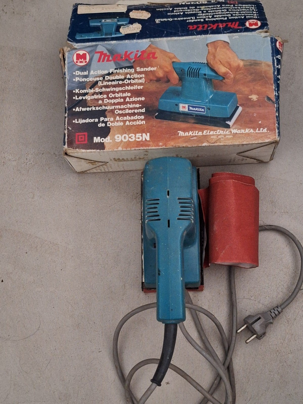 makita  schuurmachine, Ophalen, Minder dan 600 watt, Vlakschuurmachine