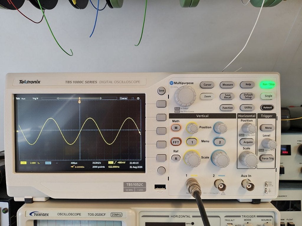 Tektronix TBS1052C Digitale oscilloscoop 50 MHz, Doe-het-zelf en Verbouw, Ophalen of Verzenden, Zo goed als nieuw, Overige meters