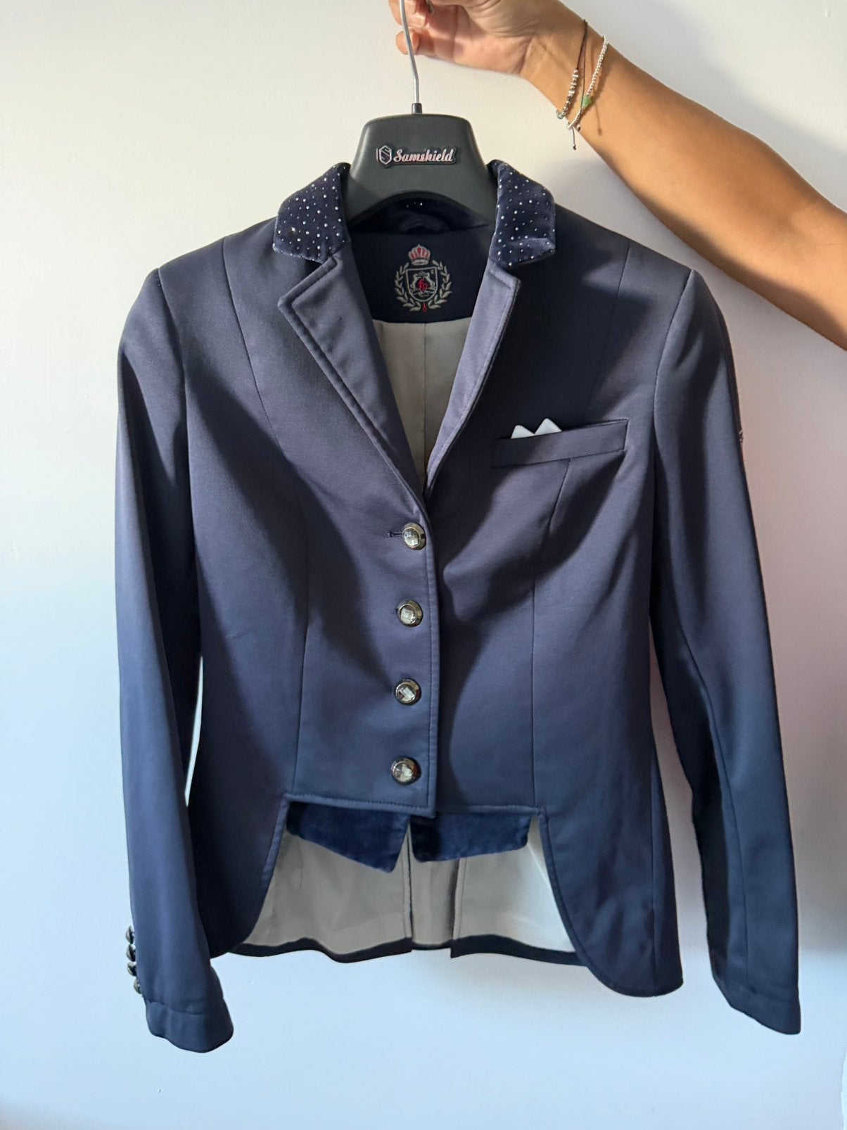 FairPlay wedstrijdjas blauw – maat 38, Ophalen, Zo goed als nieuw, Dressuur, Bovenkleding