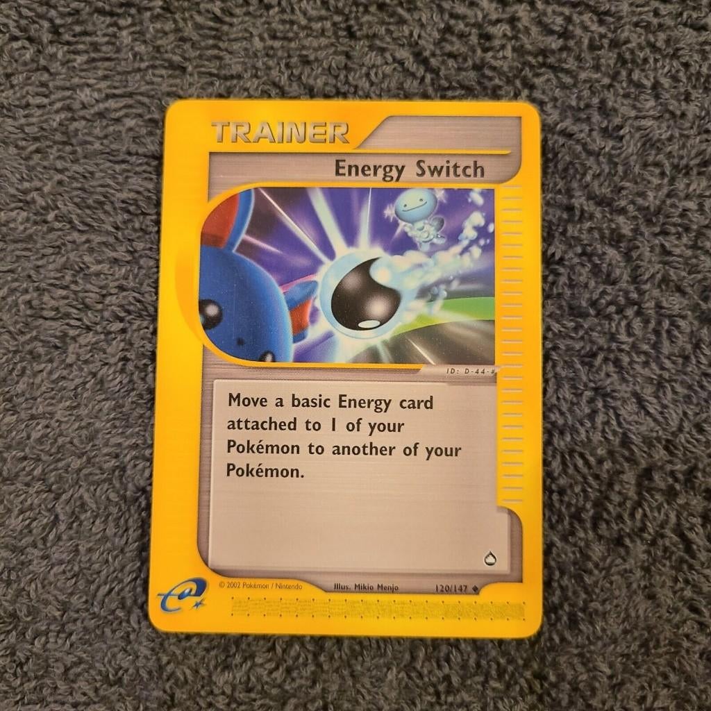 pokemon aquapolis serie energy switch 120/147, Ophalen of Verzenden, Zo goed als nieuw, Losse kaart