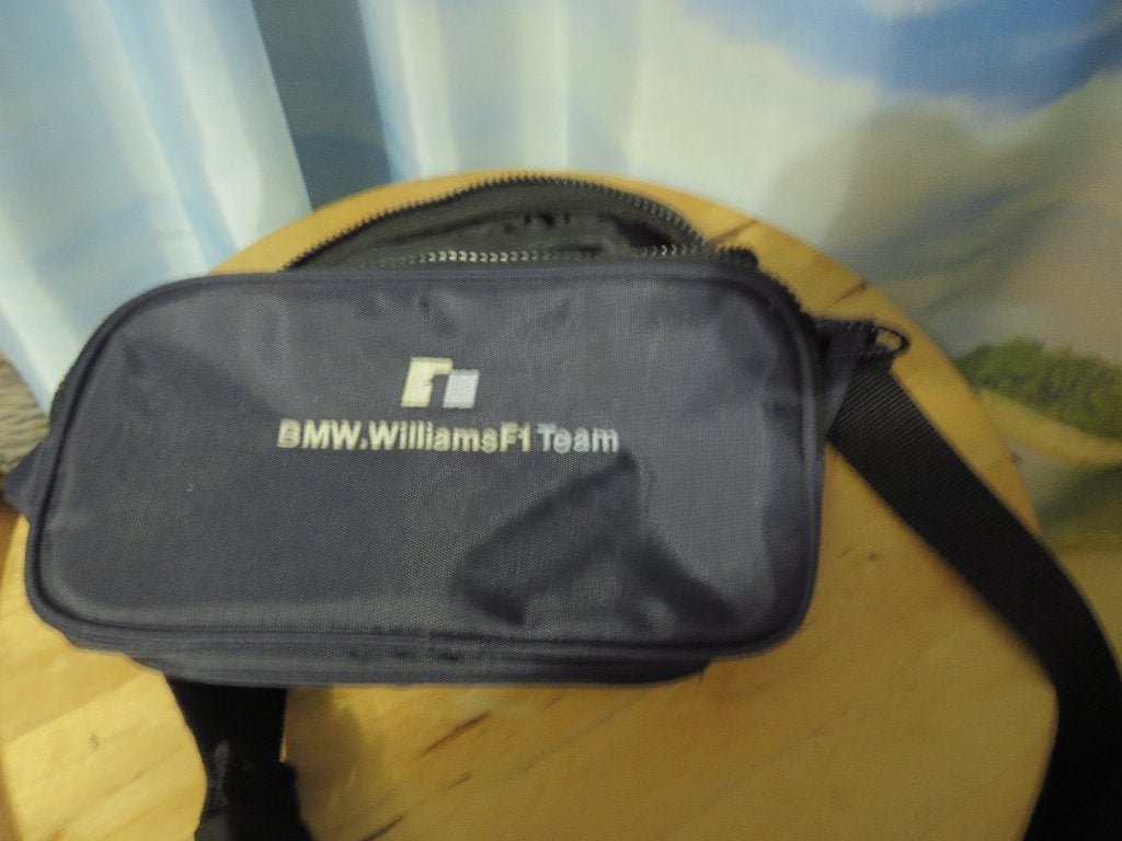 crossbody Heup tas blauw BMW Wiliams f1 team  120 cm, Ophalen of Verzenden, Gebruikt, Blauw, Schoudertasje