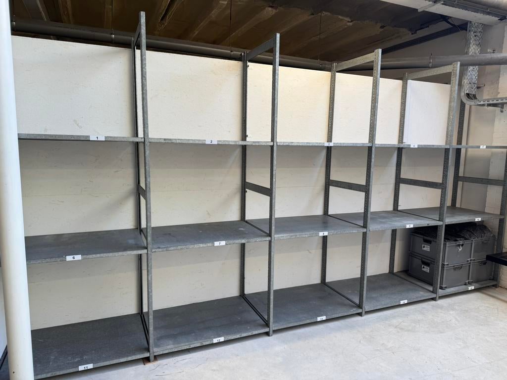 Legbordstellingen 70x100x250 cm per sectie, Ophalen, Zo goed als nieuw