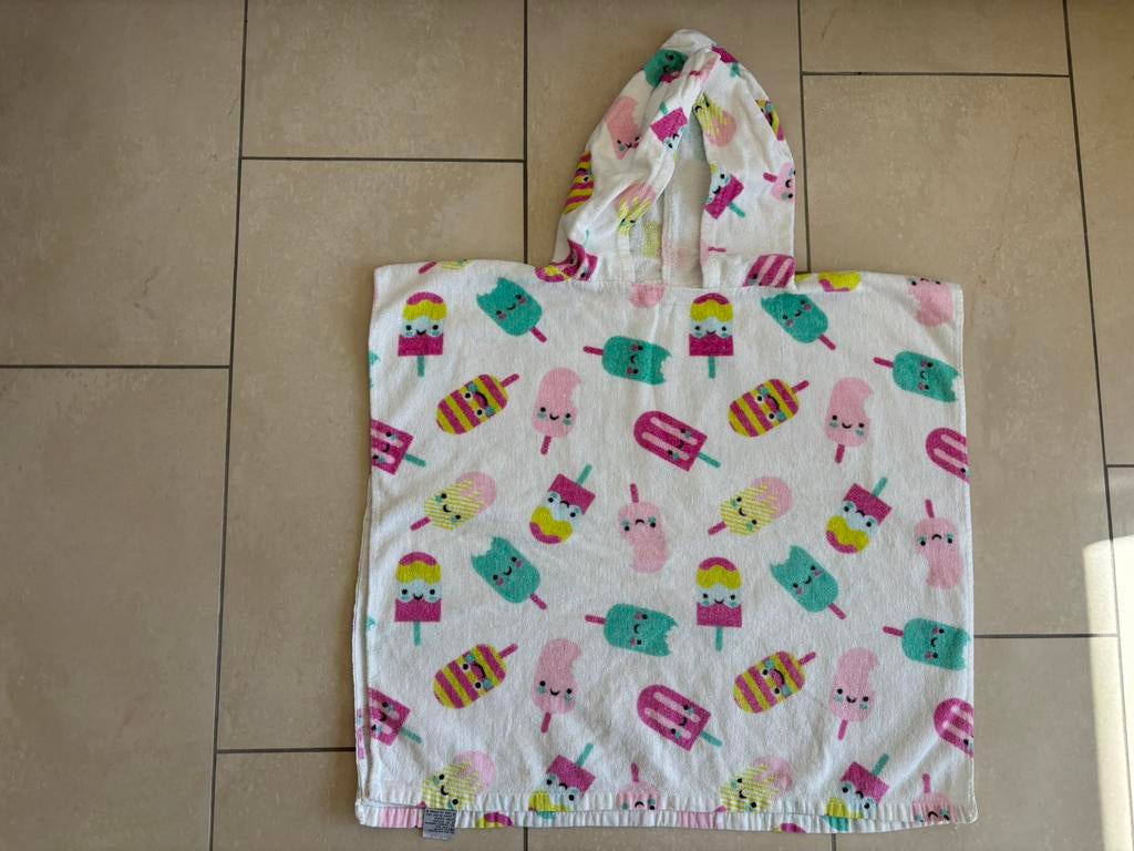 Nieuwstaat badcape zwemcape ijsjes, Kinderen en Baby's, Kinderkleding | Kinder-zwemkleding, Jongen of Meisje, One size, Ophalen of Verzenden