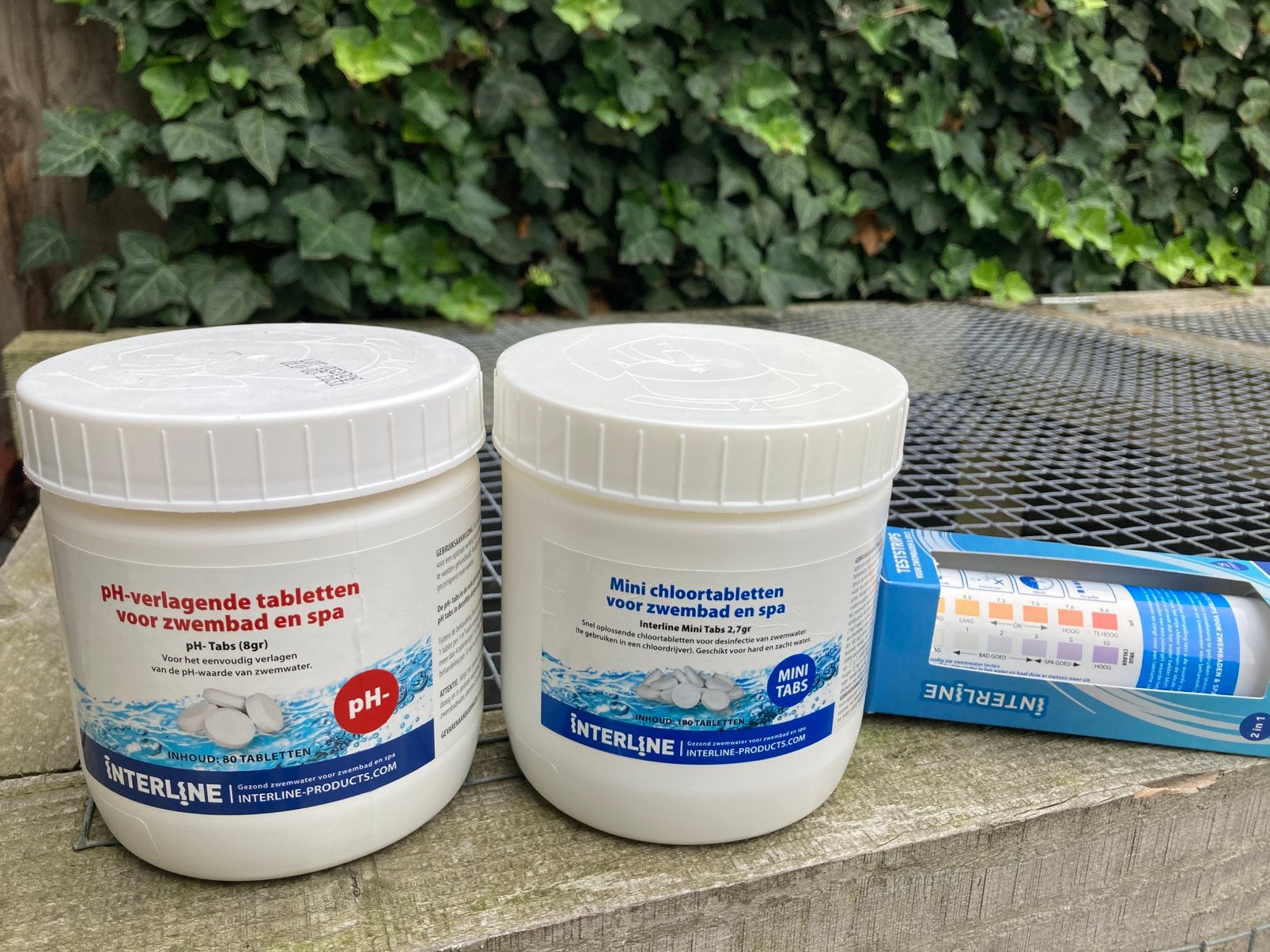 Zwembad pH strips + chloor / PH min tabletten, Tuin en Terras, Ophalen of Verzenden, Zo goed als nieuw, Reinigingsmiddel