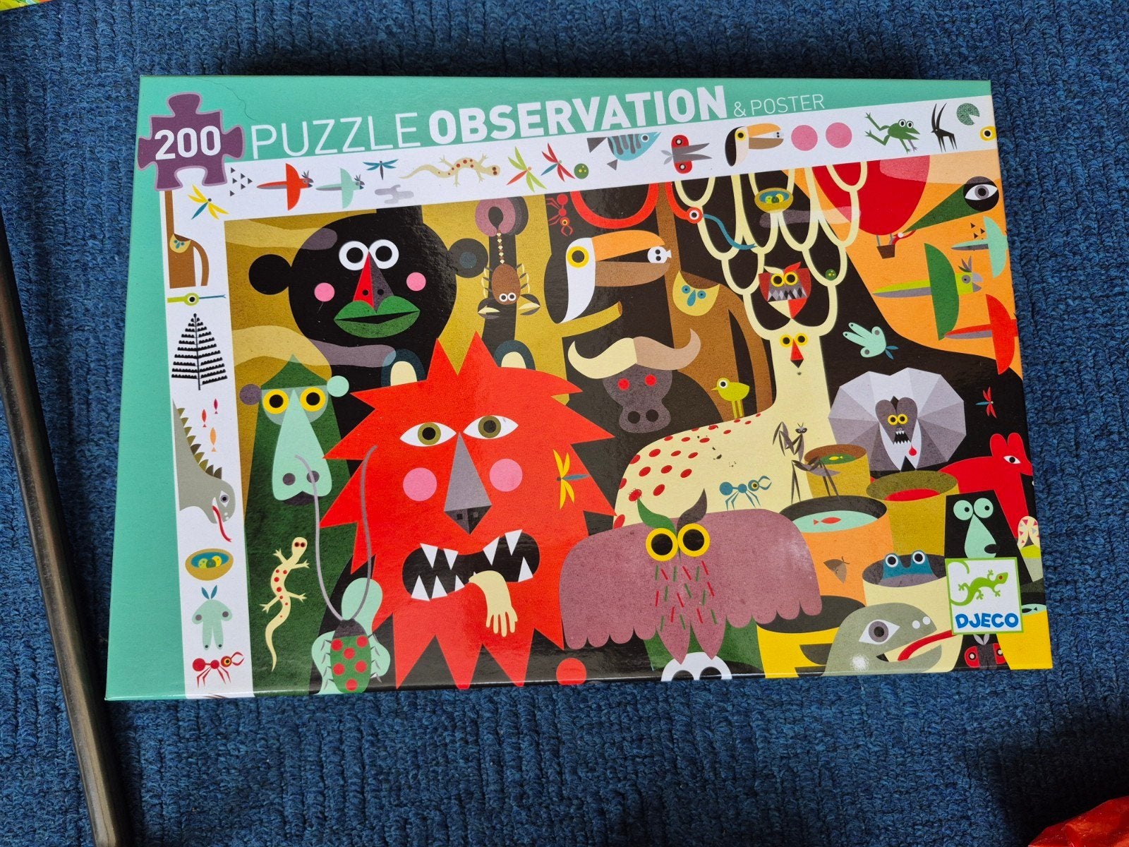 Djeco 200 Stukjes Observatie Puzzel & Poster, Ophalen of Verzenden, Meer dan 50 stukjes, Zo goed als nieuw