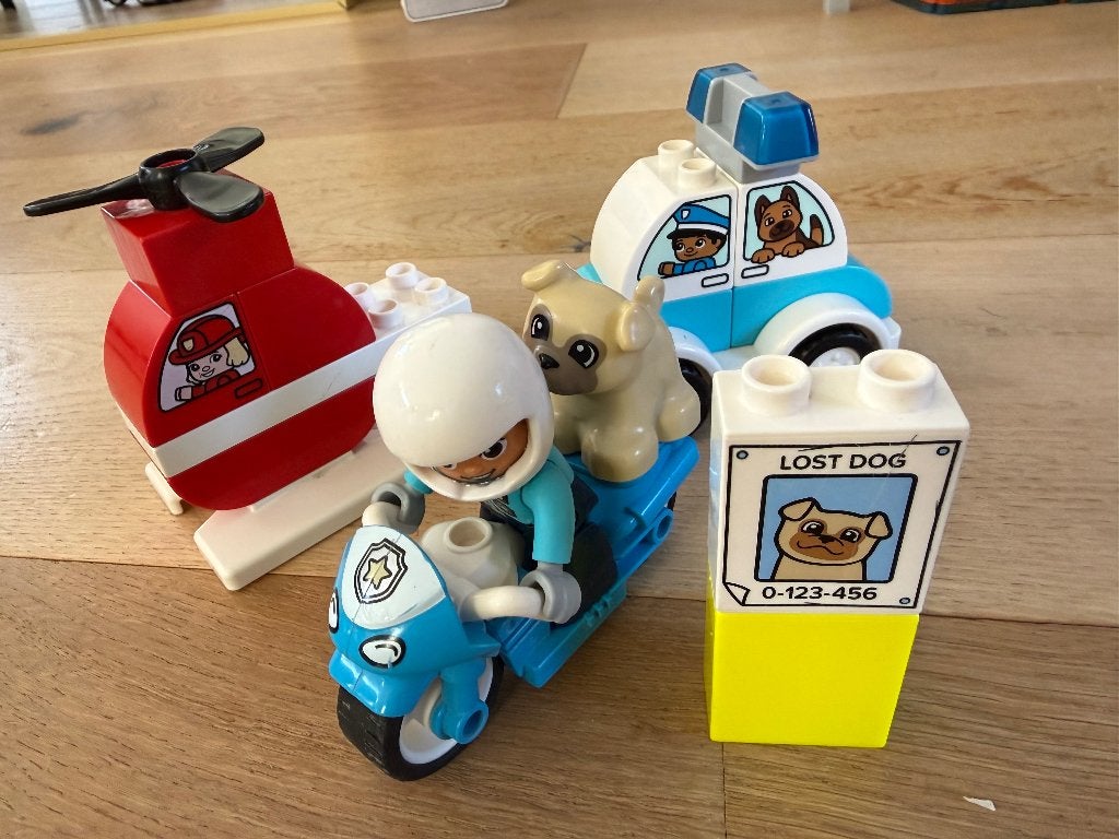 Duplo politie en brandweer, Kinderen en Baby's, Speelgoed | Duplo en Lego, Ophalen, Compleet, City, Zo goed als nieuw
