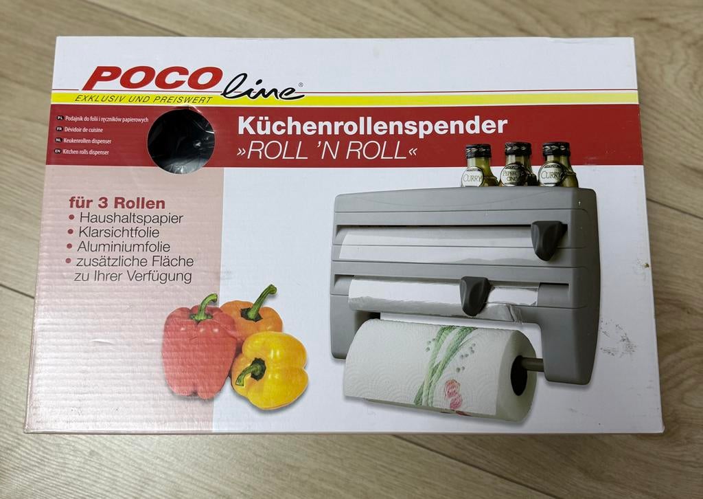POCOline Keukenrolhouder "Roll 'n Roll" - Nieuw, Huis en Inrichting, Overige typen, Kunststof, Nieuw, Ophalen of Verzenden