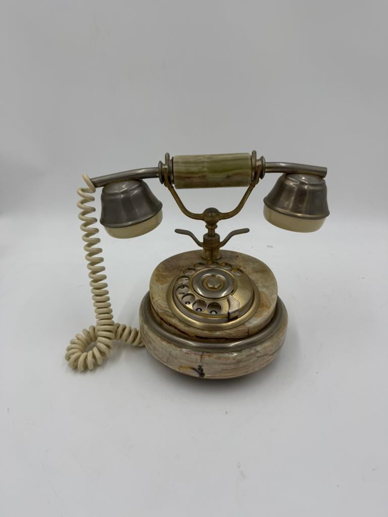 Vintage Onyx Marmeren Telefoon – Made in Italy, Ophalen of Verzenden