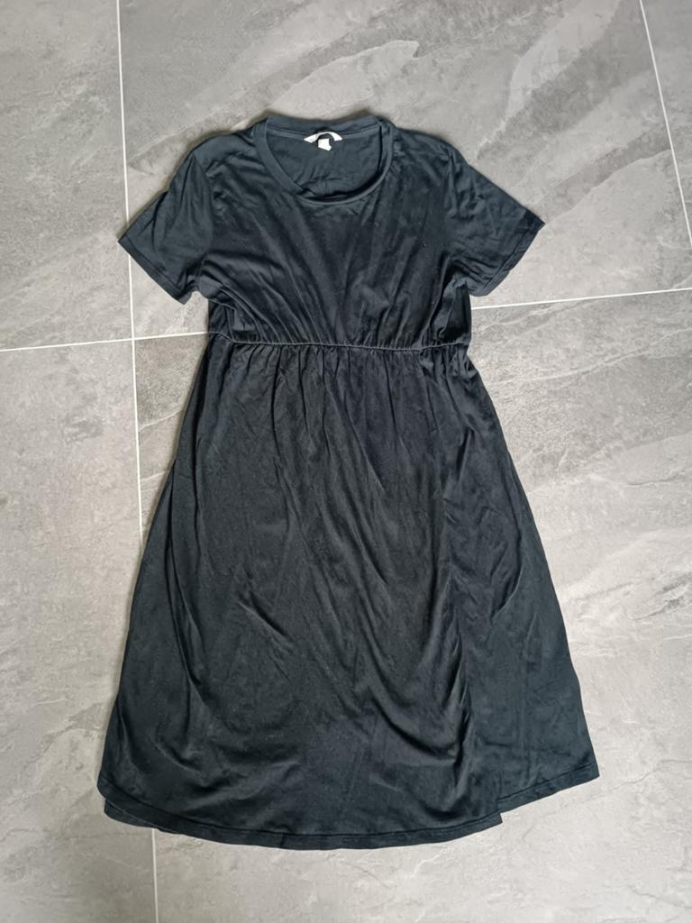 Zwart positie jurkje maat M H&M, Kleding | Dames, Positiekleding, Maat 38/40 (M), Ophalen of Verzenden, Zo goed als nieuw, Jurk