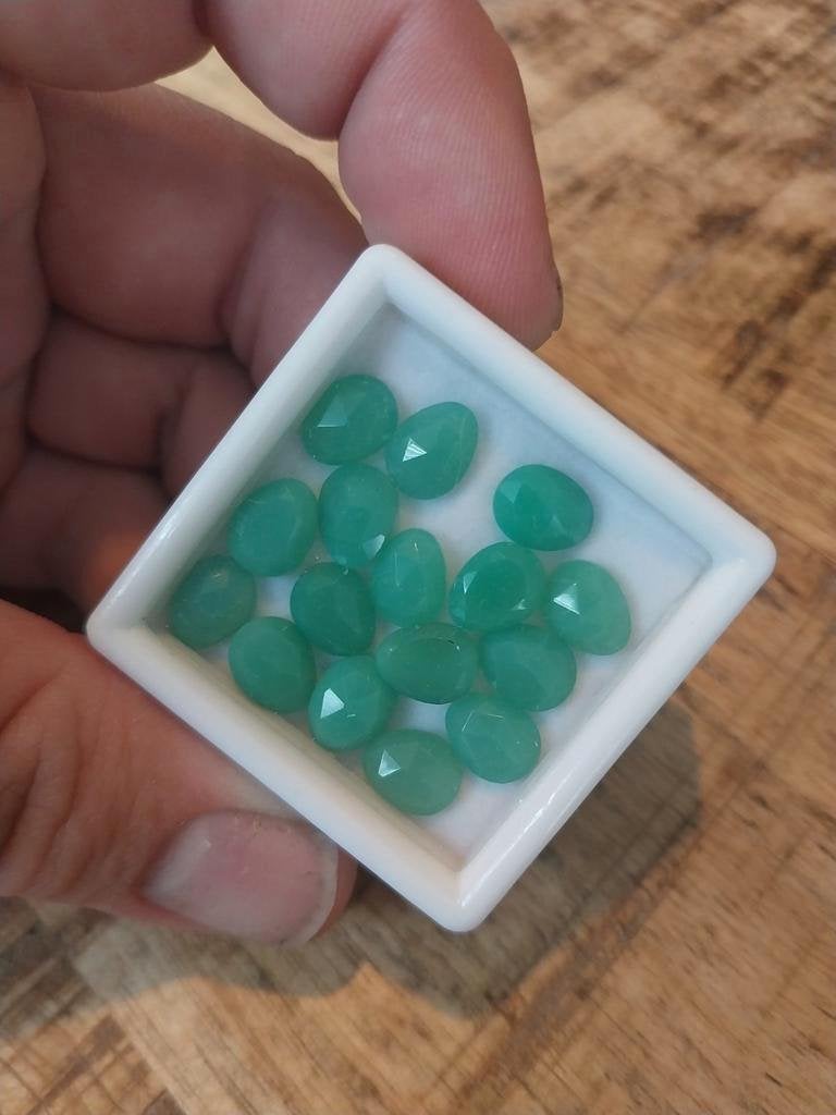 Lot dubbel roos geslepen agaat cabochons, Ophalen of Verzenden, Zo goed als nieuw