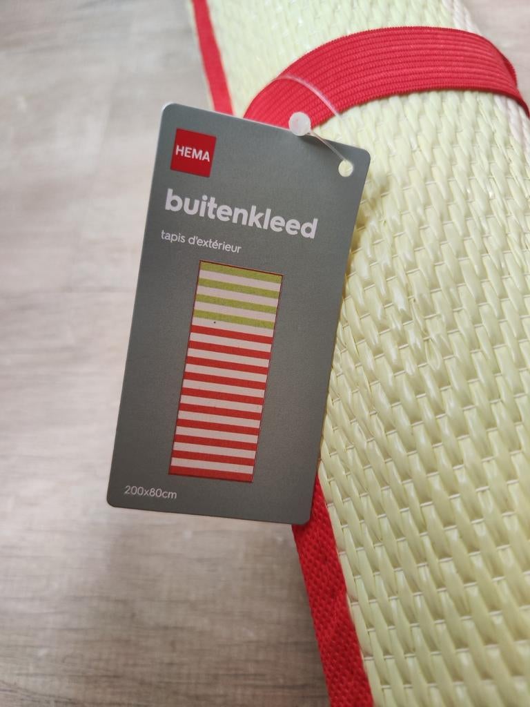 *NIEUW*: Groot Hema buitenkleed / campingkleed - 200x80cm, Caravans en Kamperen, Caravan accessoires, Nieuw, Ophalen