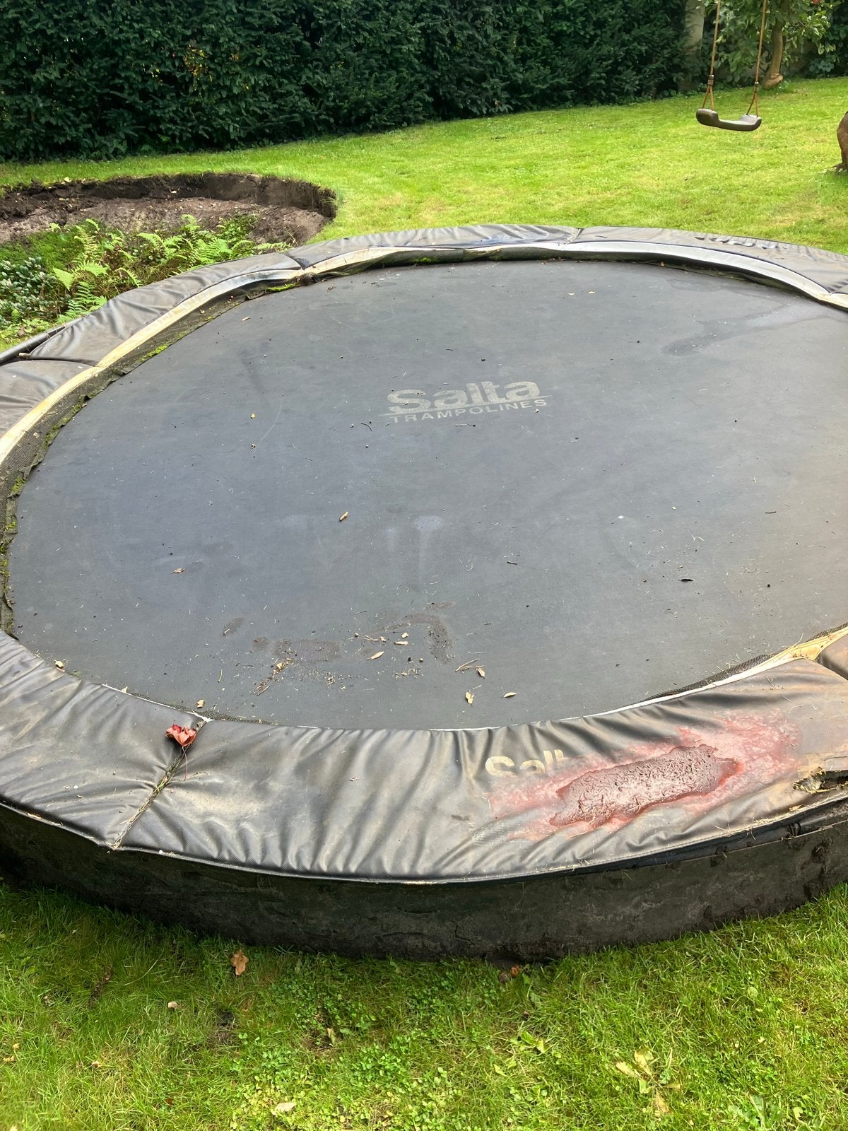 Gratis Salta trampoline 4m diameter, inbouw, 5 jaar oud, Ophalen, Gebruikt