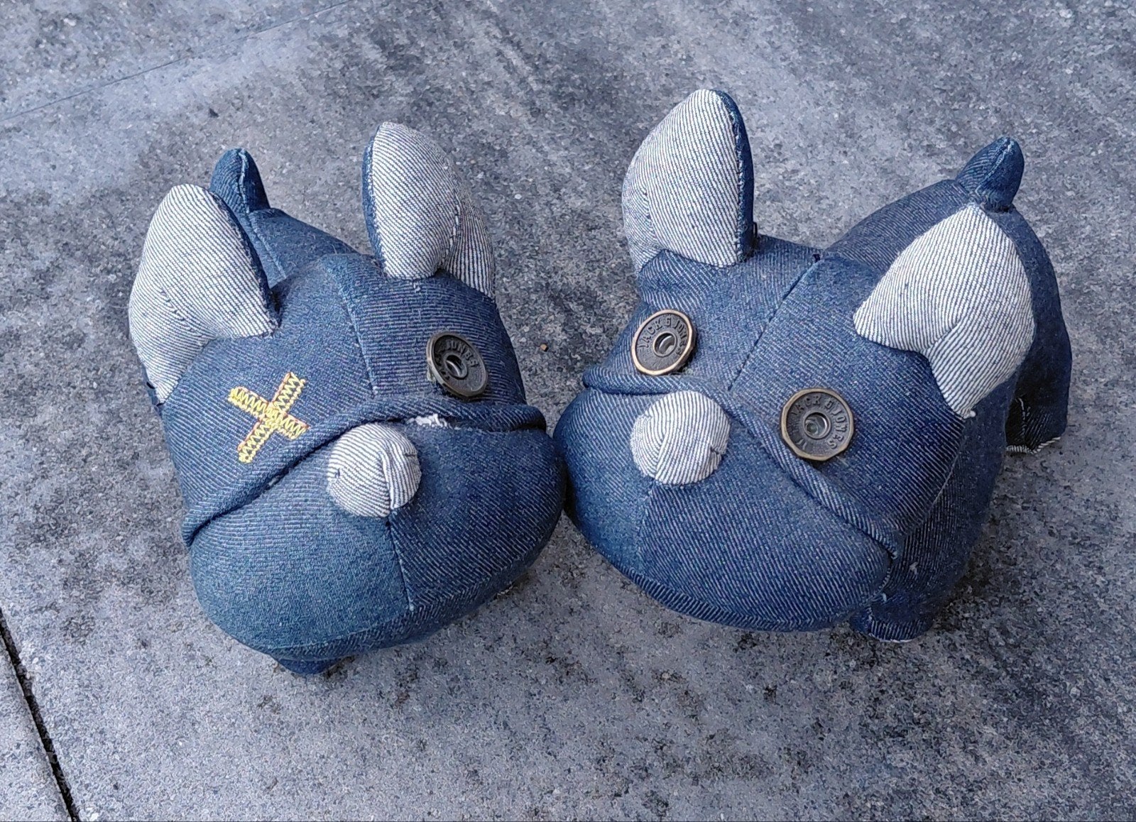Set van 2 denim honden van Jack & Jones, Gebruikt, Blauw, Overige stijlen, Ophalen of Verzenden