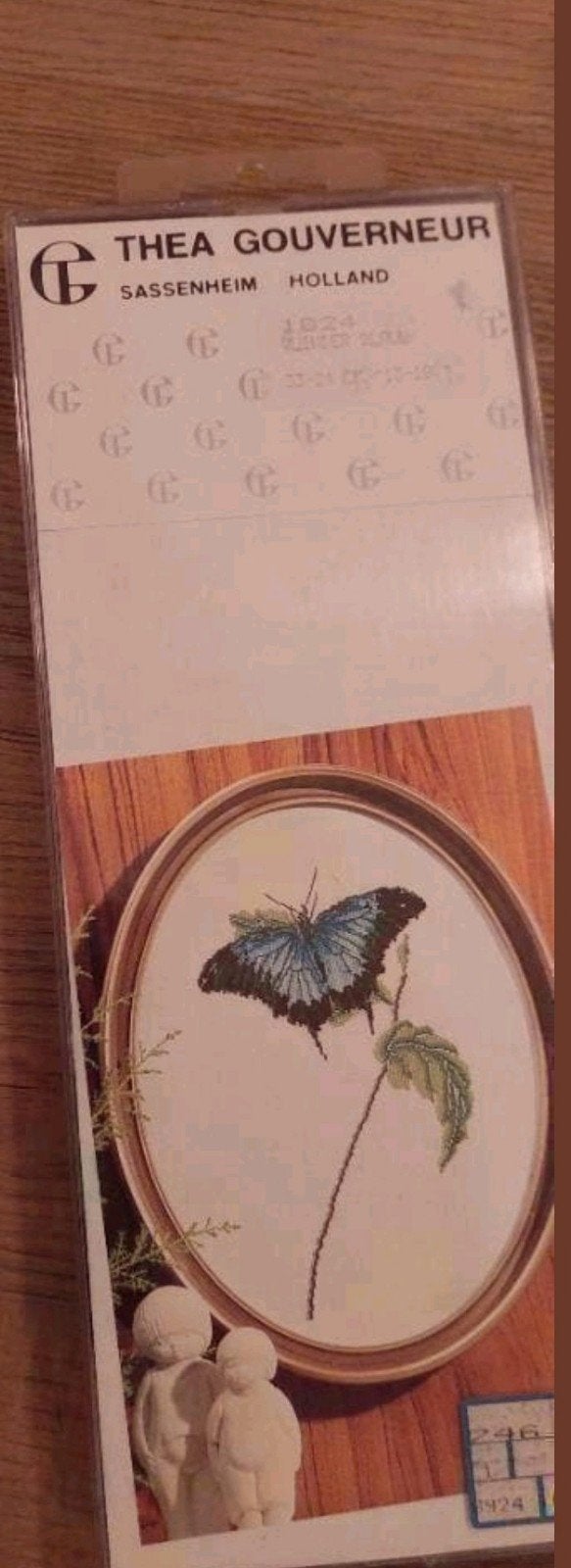 THEA GOUVERNEUR BORDUURPAKKETJE VLINDER, Ophalen of Verzenden, Zo goed als nieuw, Handborduren, Patroon