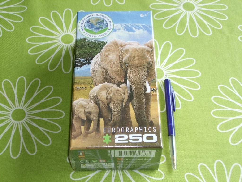 Nieuw in seal: Olifanten puzzel - 250 stukjes, Ophalen of Verzenden, Minder dan 500 stukjes, Nieuw, Legpuzzel