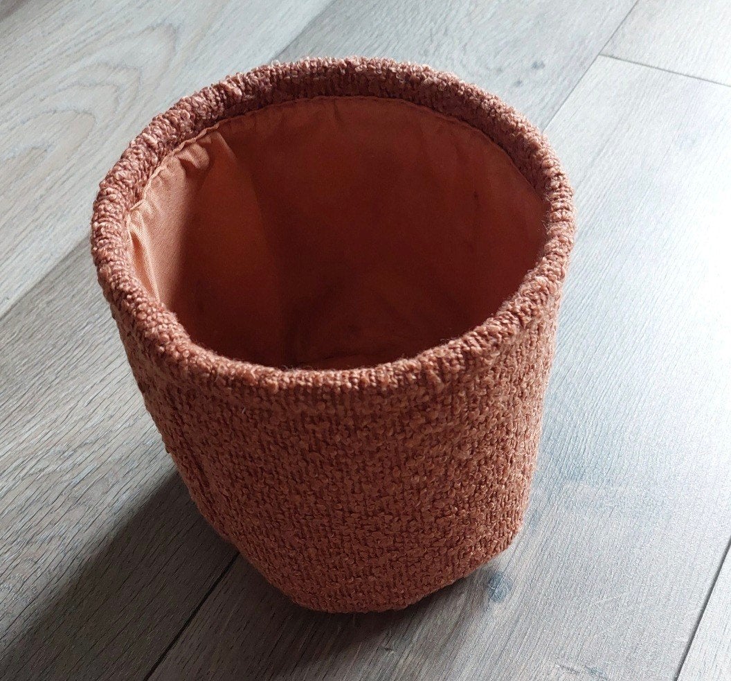 XENOS Opberg mandje, Overige materialen, Mand, Rond, Nieuw