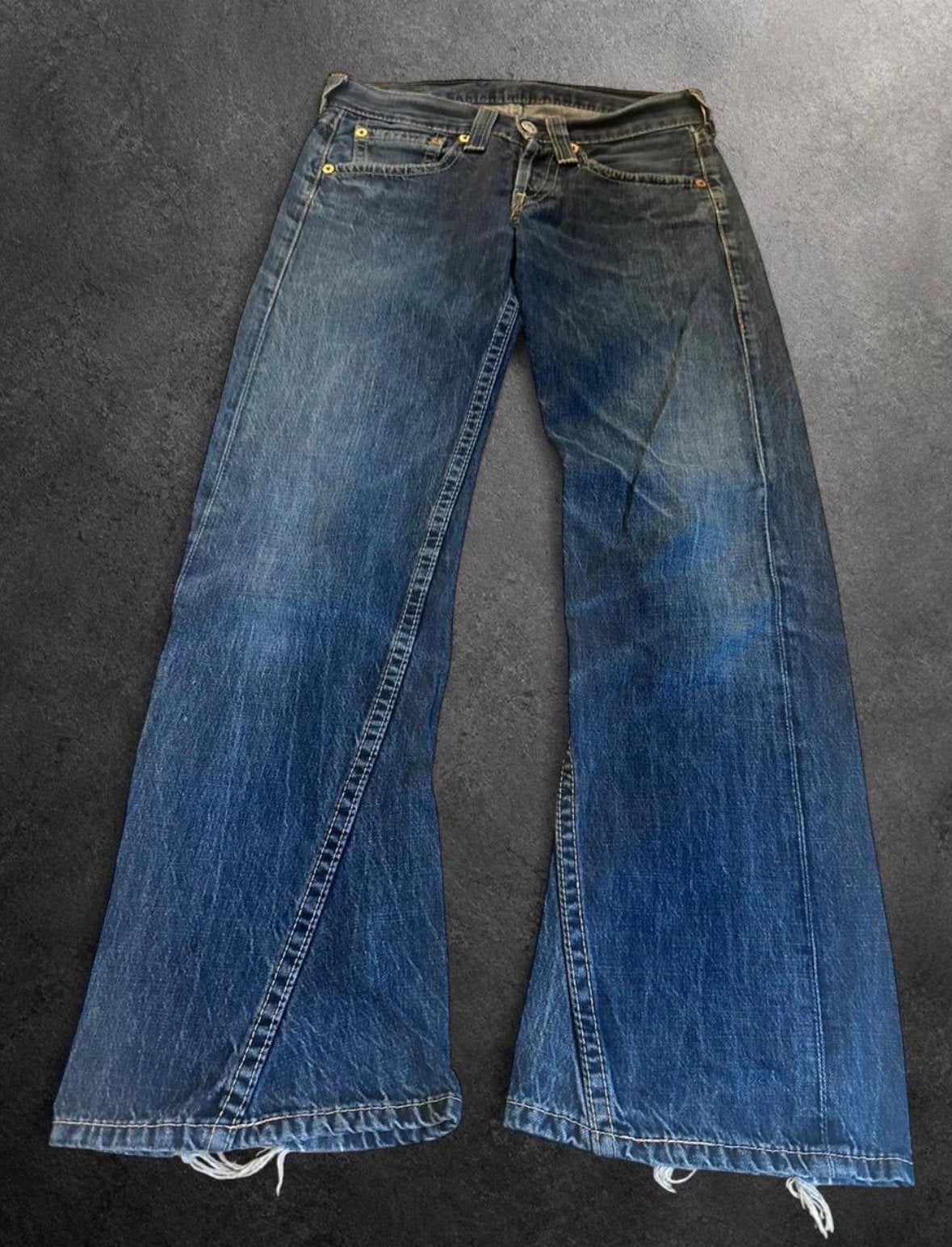 Levi's 907 Bootcut Jeans W30 L31 Vintage Blauw Denim Y2K, Kleding | Heren, Spijkerbroeken en Jeans, Gedragen, W32 (confectie 46) of kleiner