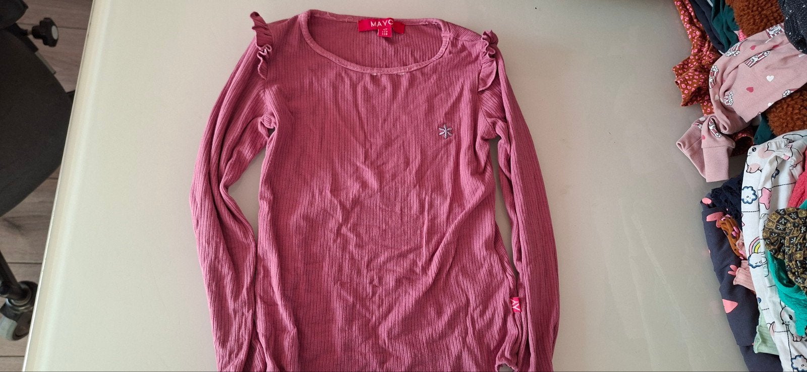 Mayce shirt maat 110/116 in hele nette staat, Mayce, Meisje, Ophalen of Verzenden, Zo goed als nieuw